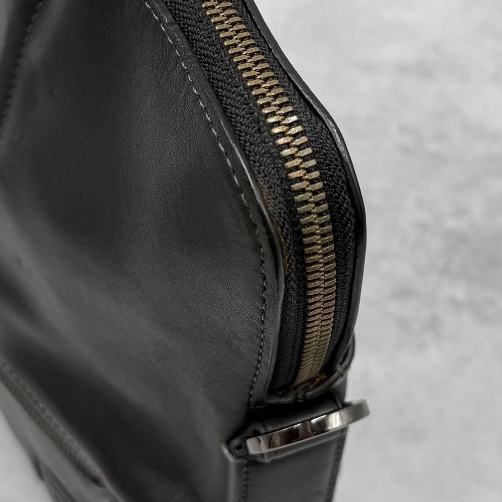 TUMI Harrison Leather Briefcase 2-Way Black **Used**