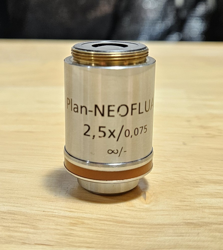 Zeiss 440310 Plan-NEOFluar 2.5x, 0.075 NA, RMS Microscope Objective - Tested