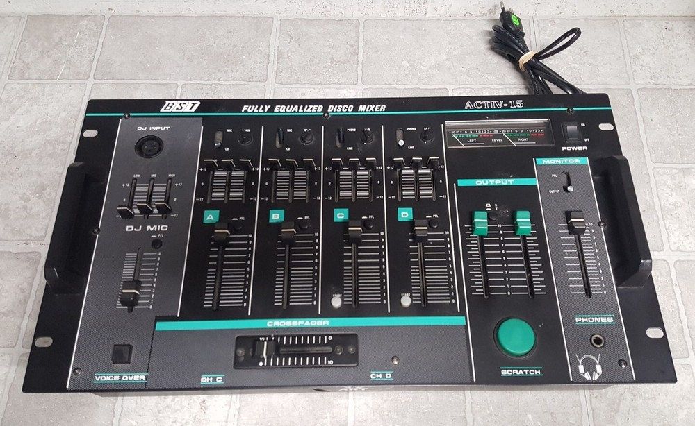 BST Activ-15 Fully Equalized Disco Mixer 220V Plug Only (READ)