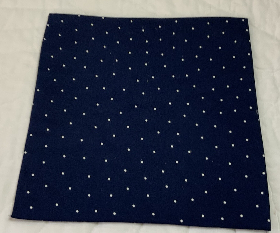Vintage Patchwork Quilt Table Topper, Nine Patch, Rectangles, Calicos, Blue