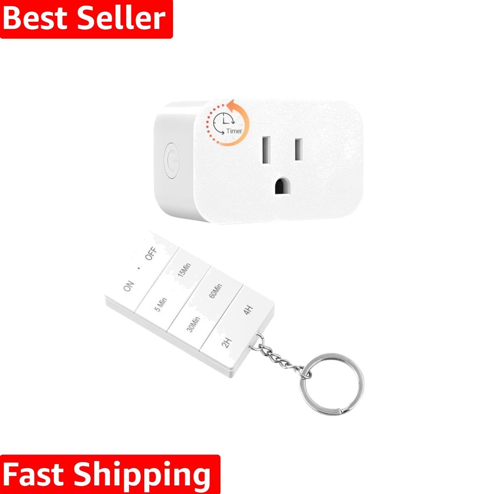 DEWNEWILS Remote Control Outlet with Timer, Indoor Remote Timer Outlet, 100FT...