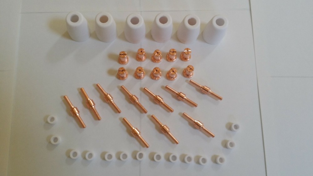 ACCURATE TOOLS Plasma Cutter Consumables 40pcs 50AMP Copper Extended ATPC52