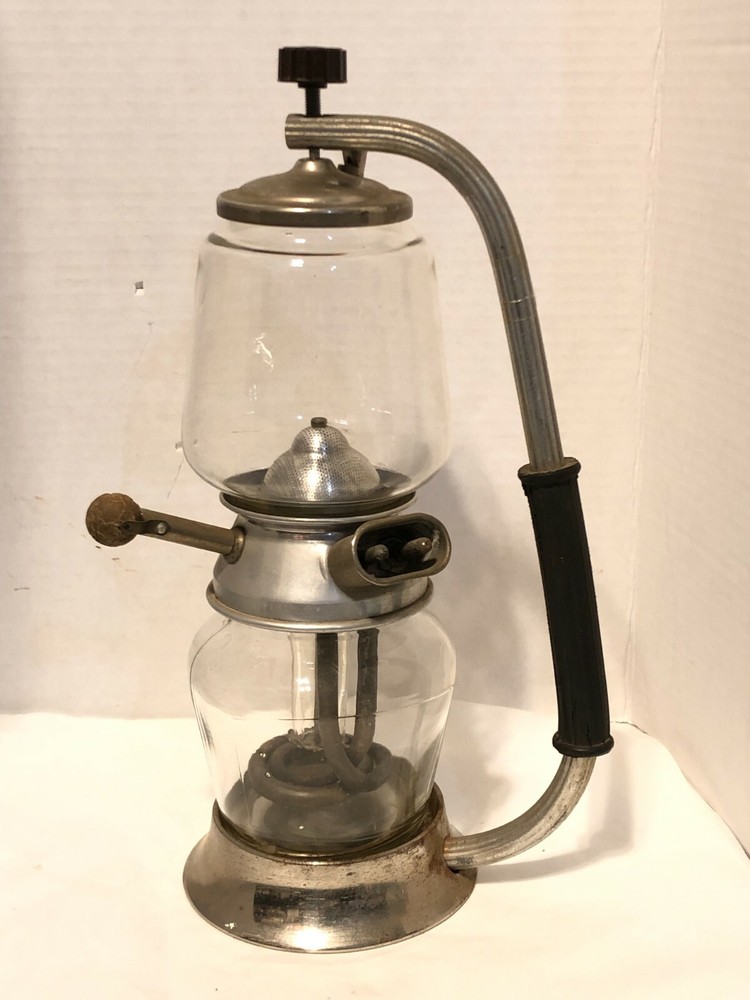 ANTIQUE HUNGARIAN VACUUM / SIPHON COFFEE MAKER ~ M.E.E. SZABVAN ~ HEATS UP! RARE