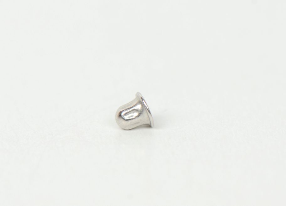 14K Solid White Gold Screw Back Earring Backing (small) by pc