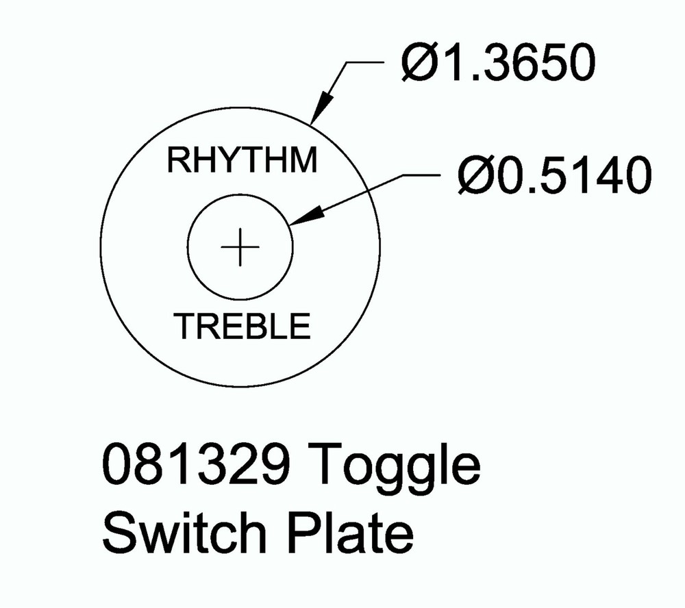 Toggle Switch Plate Abalone Shell Rhythm Treble 081329AB