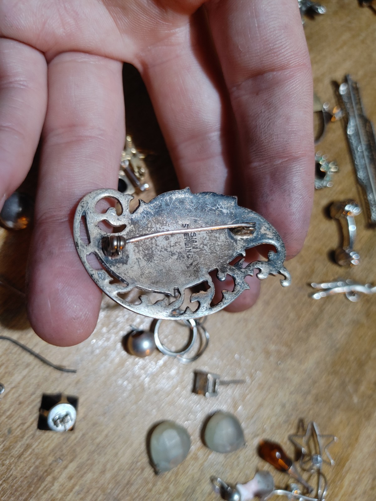 Large Sterling Silver Jewelry Lot 296 Grams