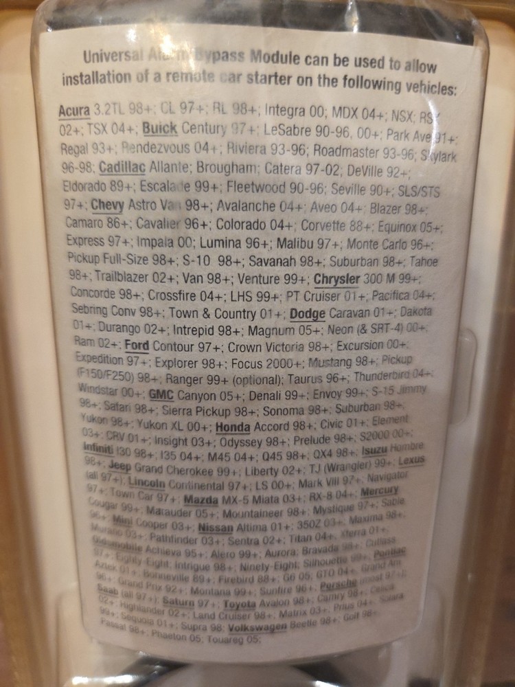 READY REMOTE UNIVERSAL ALARM BYPASS MODULE 29402