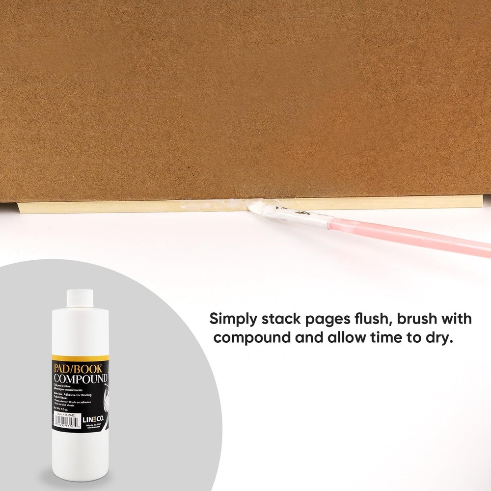 Glaze Padding Compound Adhesive for Note Pads Forms Books 12oz White