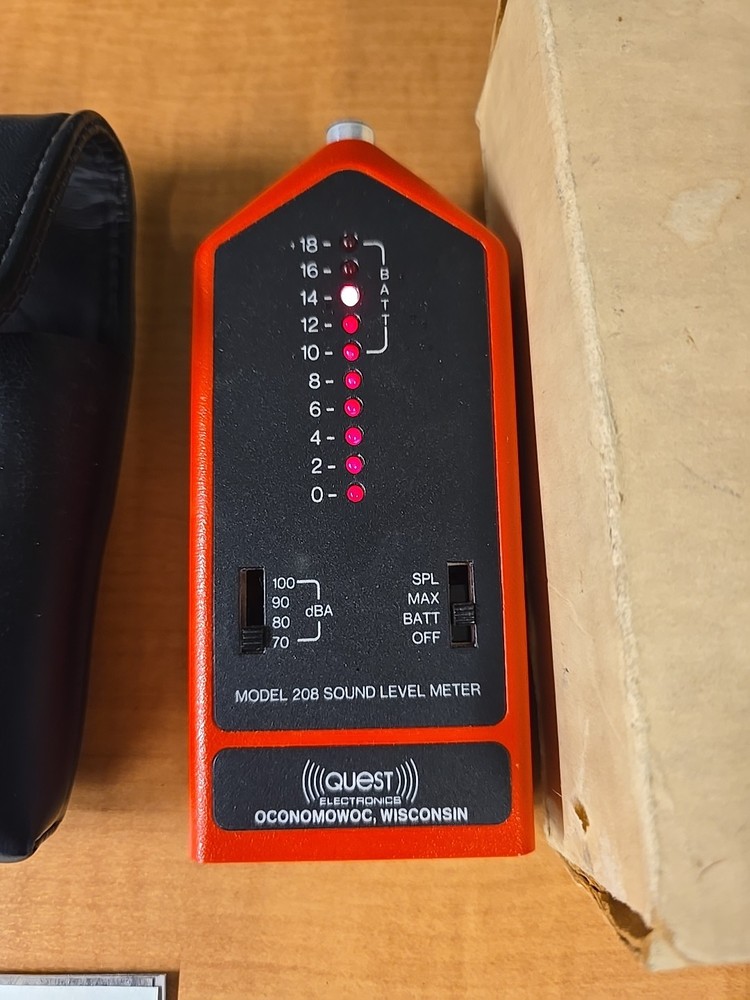 Quest Technologies Model 208 / 208L Permissible Sound Level Meter