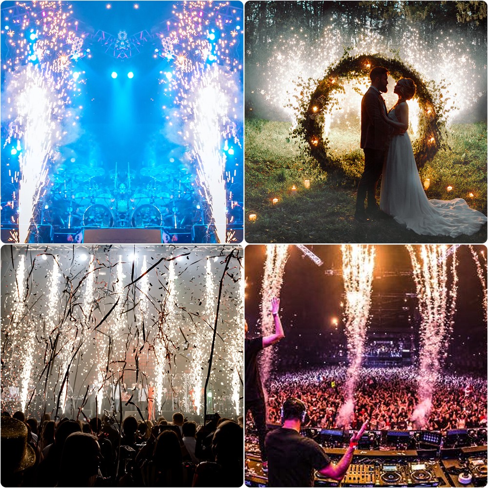 4Pcs 700W Cold Spark Firework DJ Event Party Machine Stage Effect DMX512 Machine