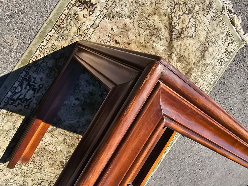 Altavista Lane Burled Walnut Rustic End Side Table 1950's