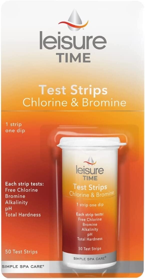 Leisure Time Chlorine Bromine Strips Test 45010A for Spas & Hot Tubs NEW 45006A