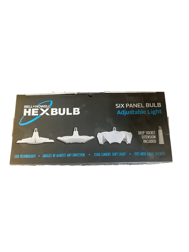 Bell Howell Hex Bulb E26 LED Garage 6 Panel Shop Office Attic Ceiling Light