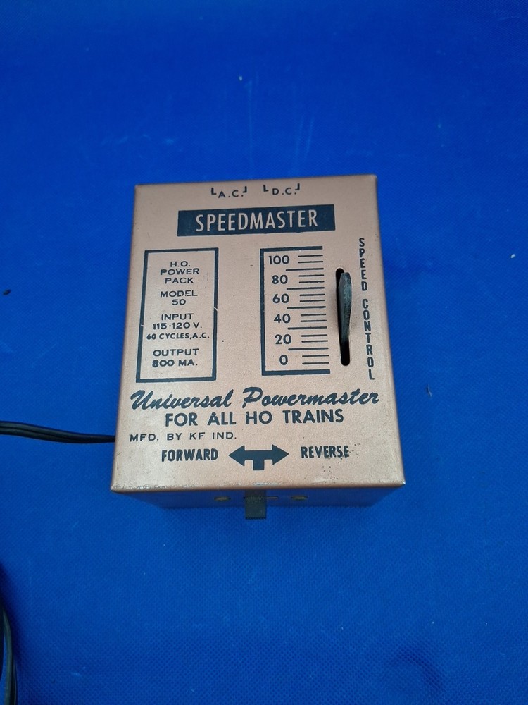 KF INDUSTRIES HO Power Pack Model 50 Controller Transformer Train Vntg Untested