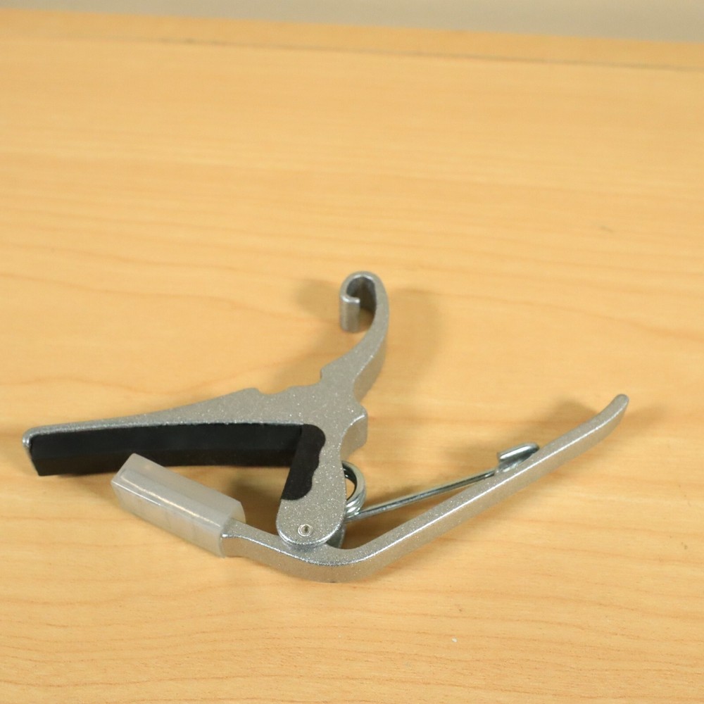Kyser Quick-Change Capo – 6 For Acoustics String Silver Guitar