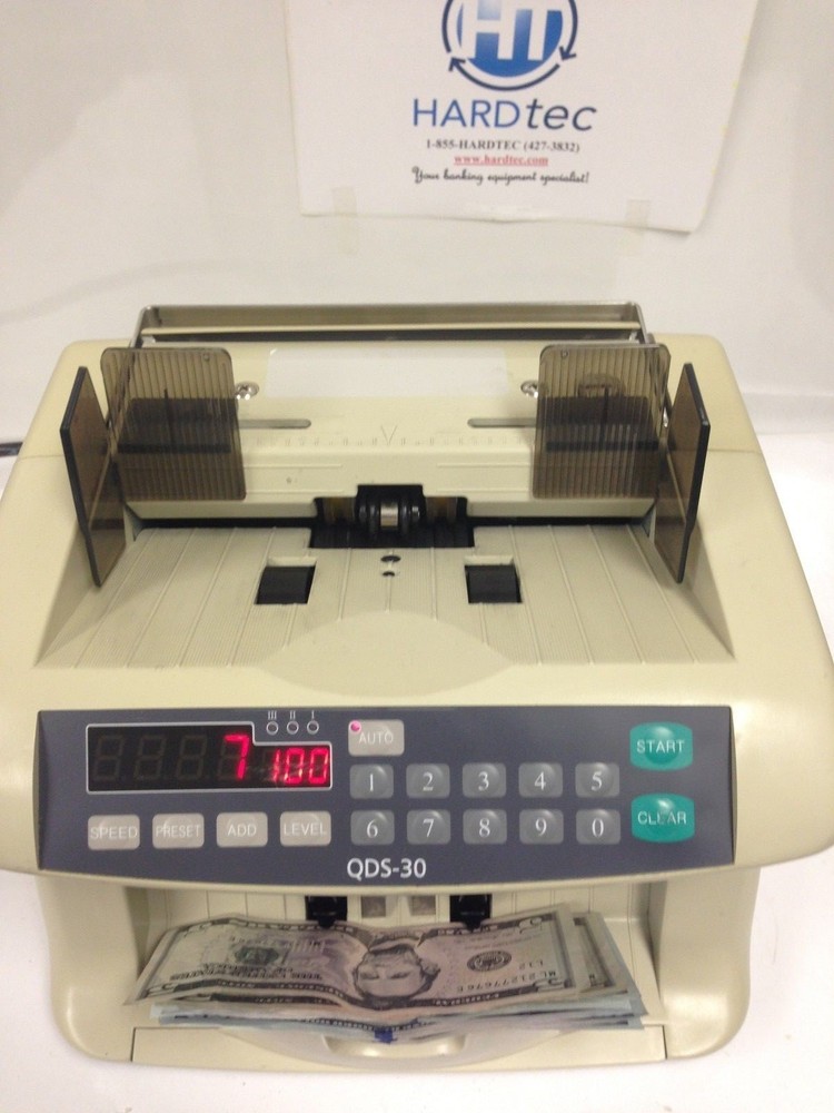 Quality Data Systems QDS-30 Currency Counter w/ currency Counterfeit detector