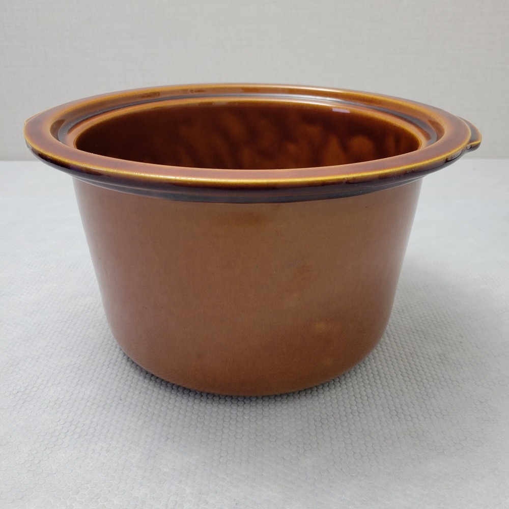 Rival Crock Pot Slow Cooker 6 Quart Stoneware Brown Insert Crock