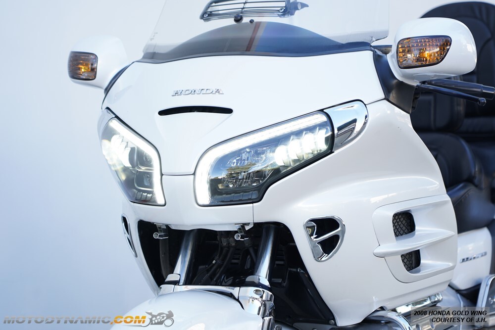 Full LED Projector Head Light + DRL Switchback Signals For Honda Gold Wing 01-17