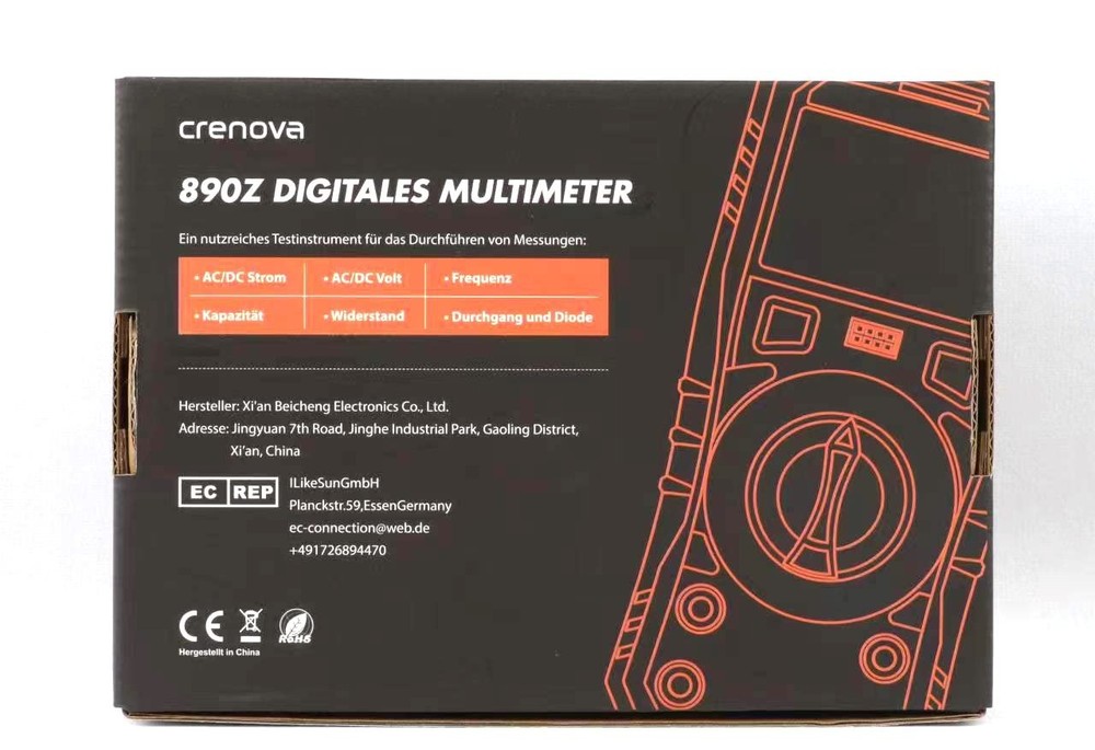 Versatile 890Z Digital Multimeter: Measure Voltage, Current, and More Safely
