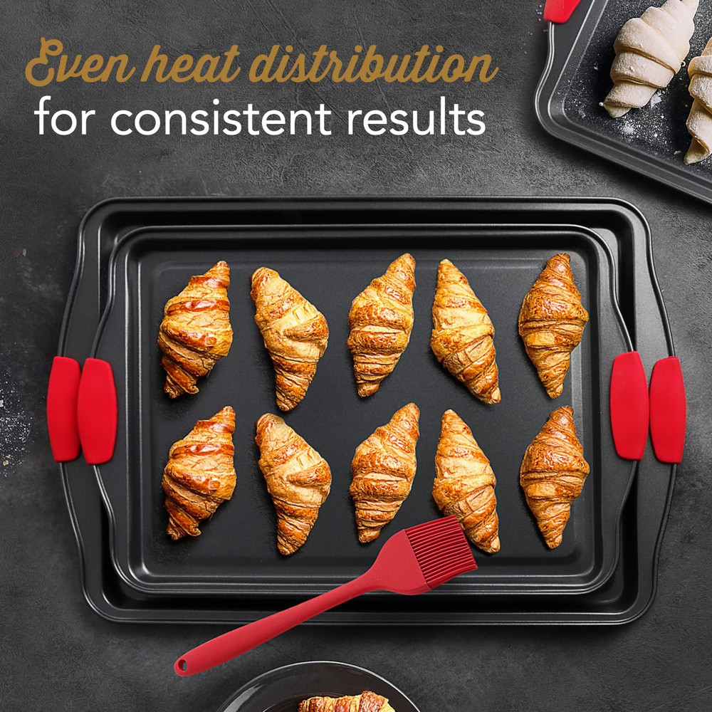 Baking Pan Set, 39 Piece Premium Baking Set, Nonstick Bakeware Sets BPA Free, Co