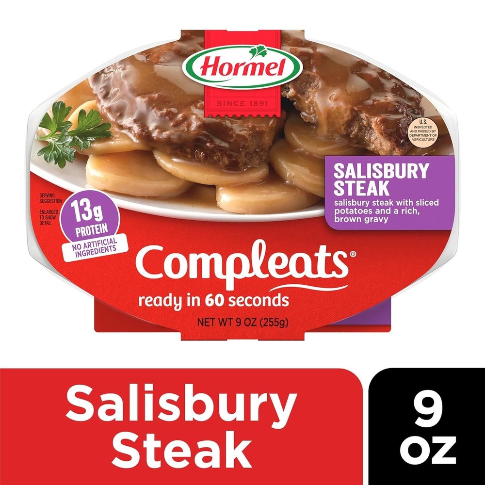 Salisbury Steak Microwave Tray, 9 oz. (6 Pack)