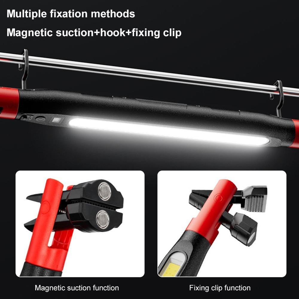 New Multi-Function Emergency Repair Work Light Magnetic Flashlight Recharge G1E7