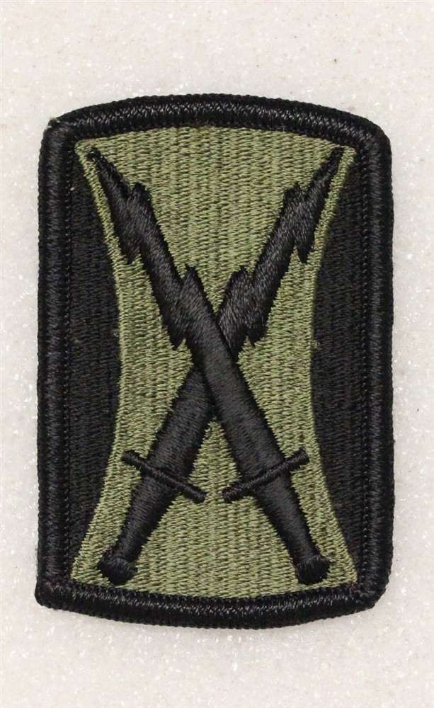 Army Patch: 106th Signal Brigade - subdued, merrowed edge