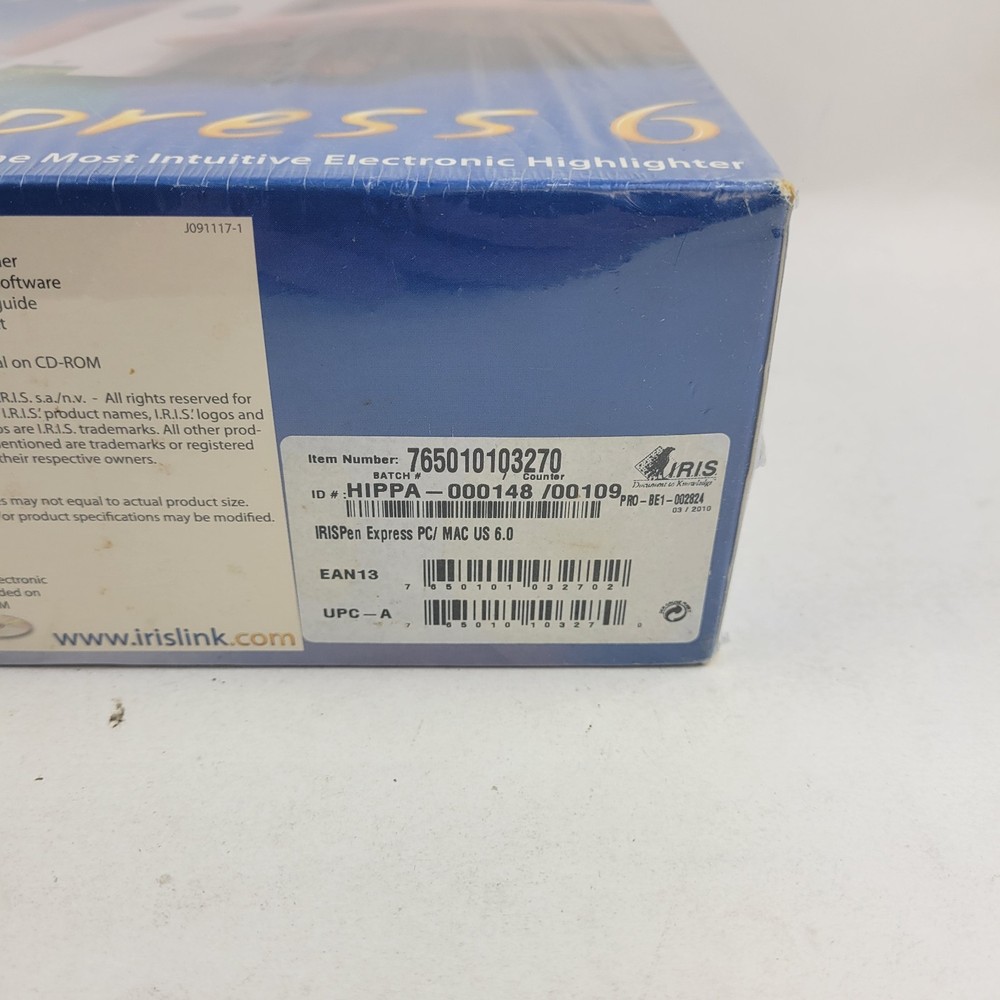 IRISPen Express 6 Electronic Pen Highlighter Scanner For Windows and Mac