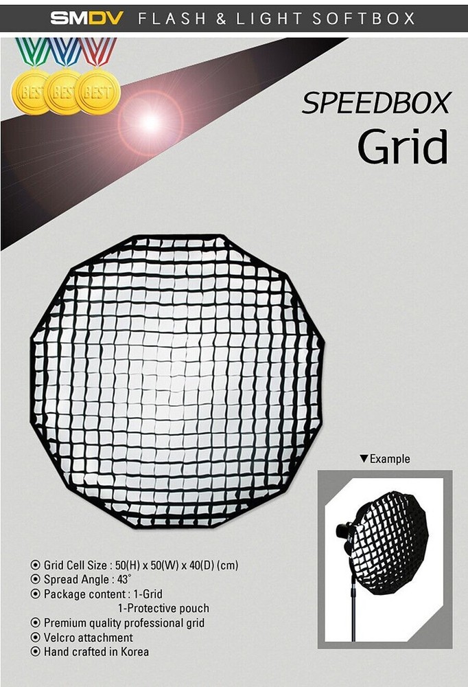 SMDV Speed Light Soft-Box GRID w/ Pouch for Diffuser-47 55 70 A80 A90 A100 A110