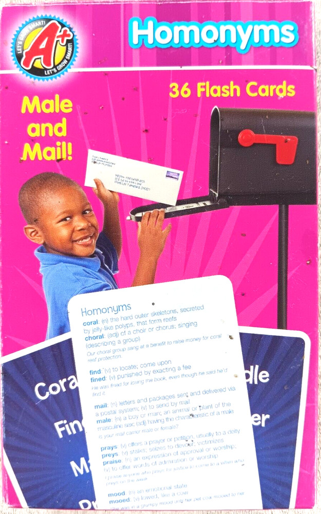 Homonyms 36 Flash Cards by Creative Edge