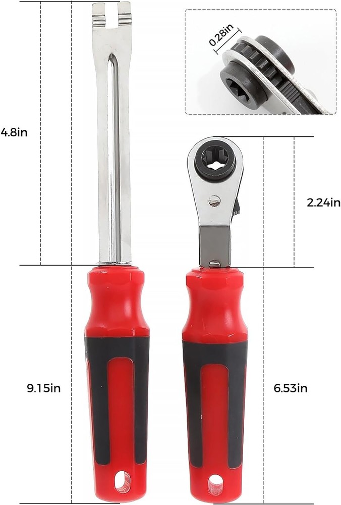 Automatic Slack Adjuster Release Tool and Wrench Set，Ratcheting Wrench Tools