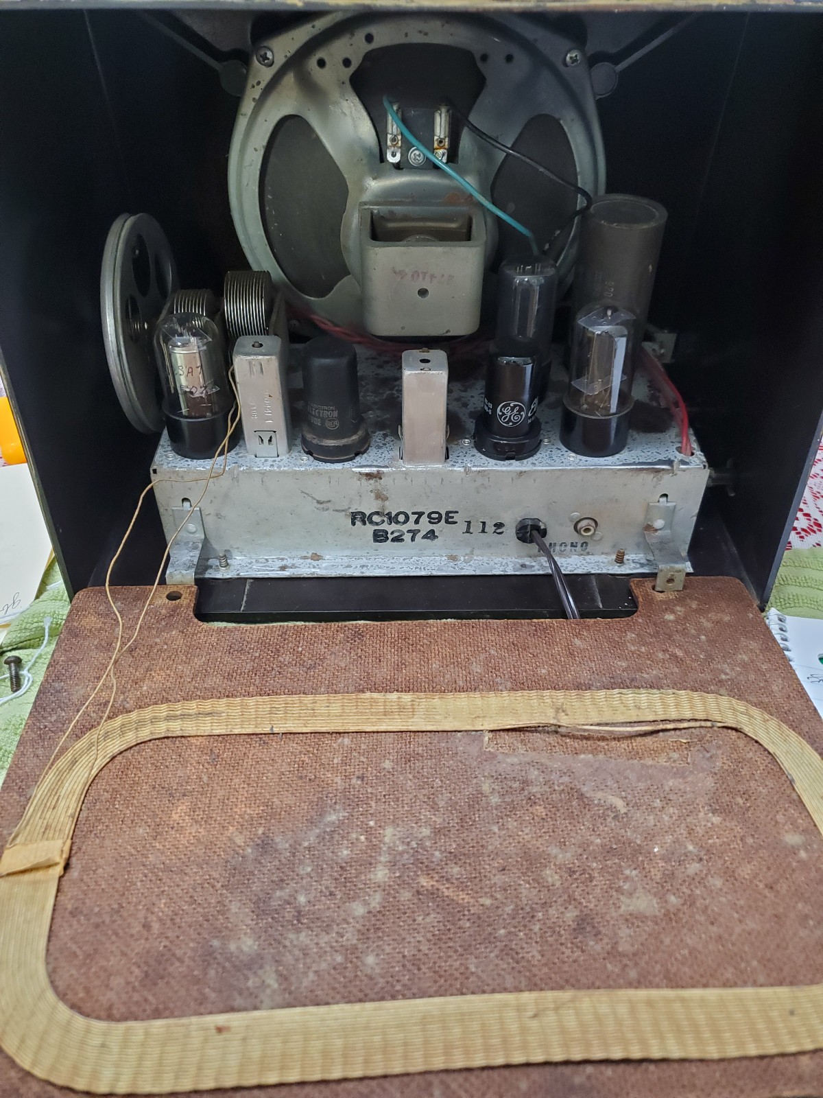 Nice VTG 1949 RCA Victor Radio 9-X-571 Bullseye Bullhorn Golden Throat - NICE ♫