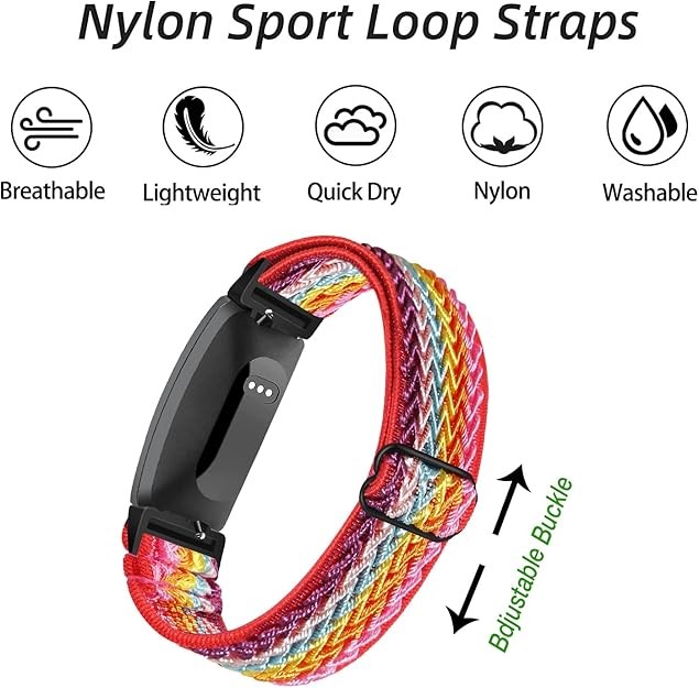 Elastic Watch Bands Replacement Compatible with Fitbit Inspire 3/Fitbit Inspi...