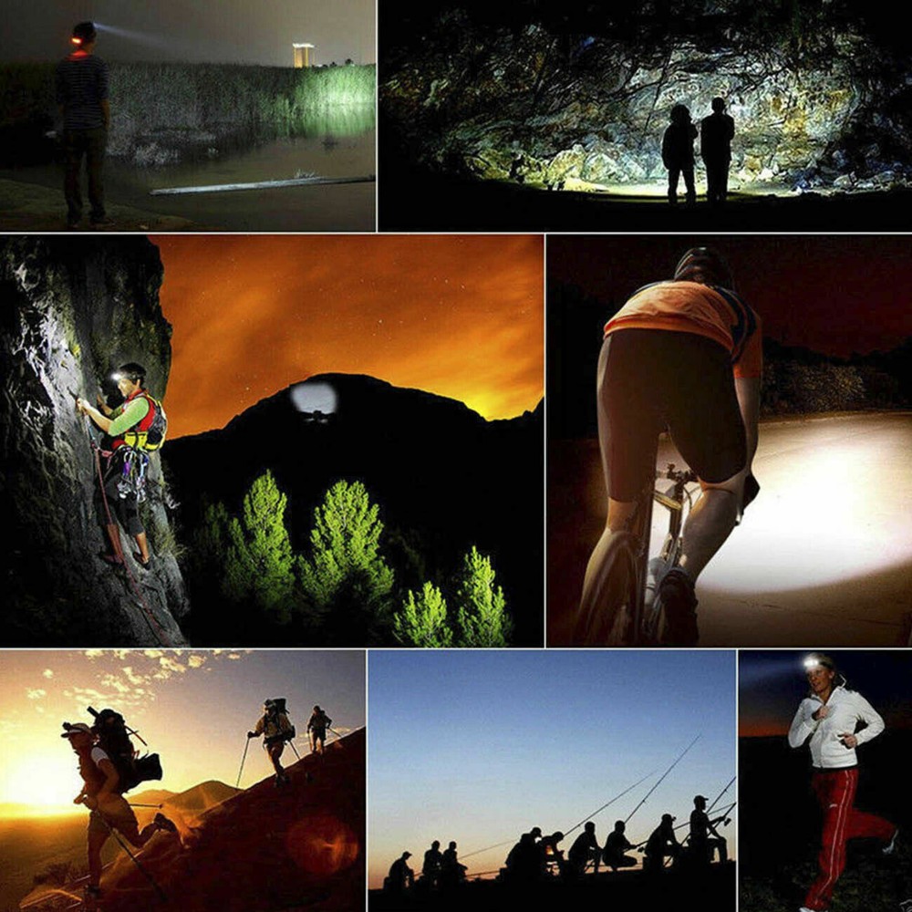 Super-bright 5 X Headlamp Headlight Flashlight Head Torch Lamp