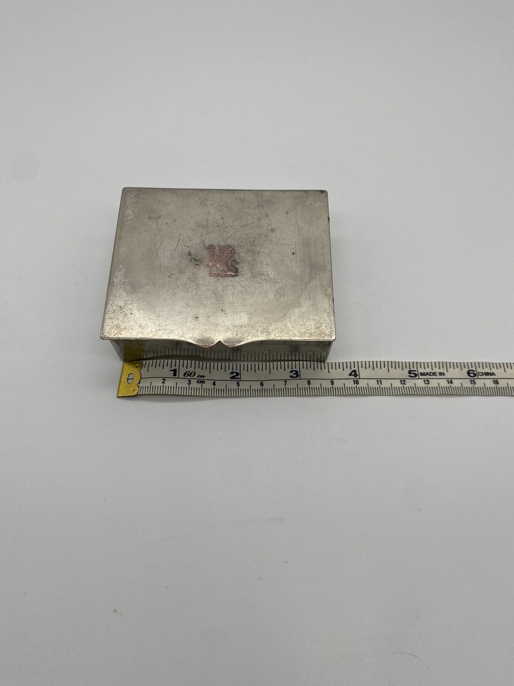 Vintage Cigarette Box Or Trinket Box Crescent Silverware MFG CO. INC.