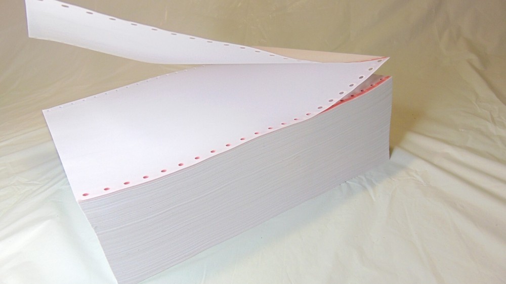 Continuous Feed Computer Paper  for Dot Matrix Printer Blank 9.5X11 Inches