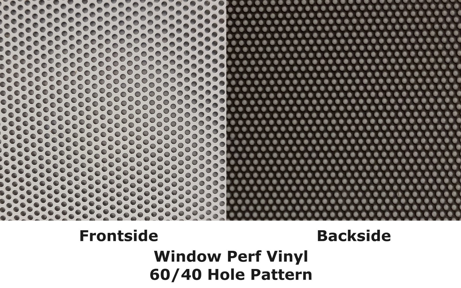 Window Perf Vinyl One-Way Vision Roll Solvent & Latex (Choose Size & Type)