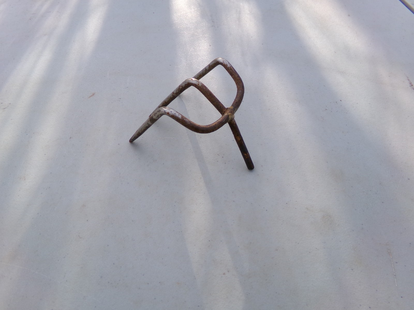 3 Tine Prong Head Garden Rake Claw Vintage