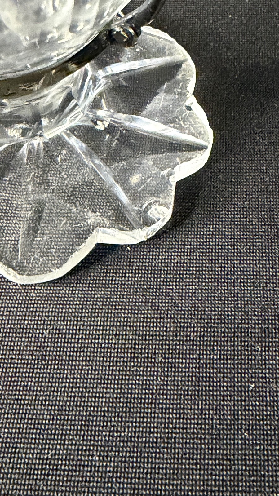 Antique English George III Sterling & Cut Glass Decanter 1800