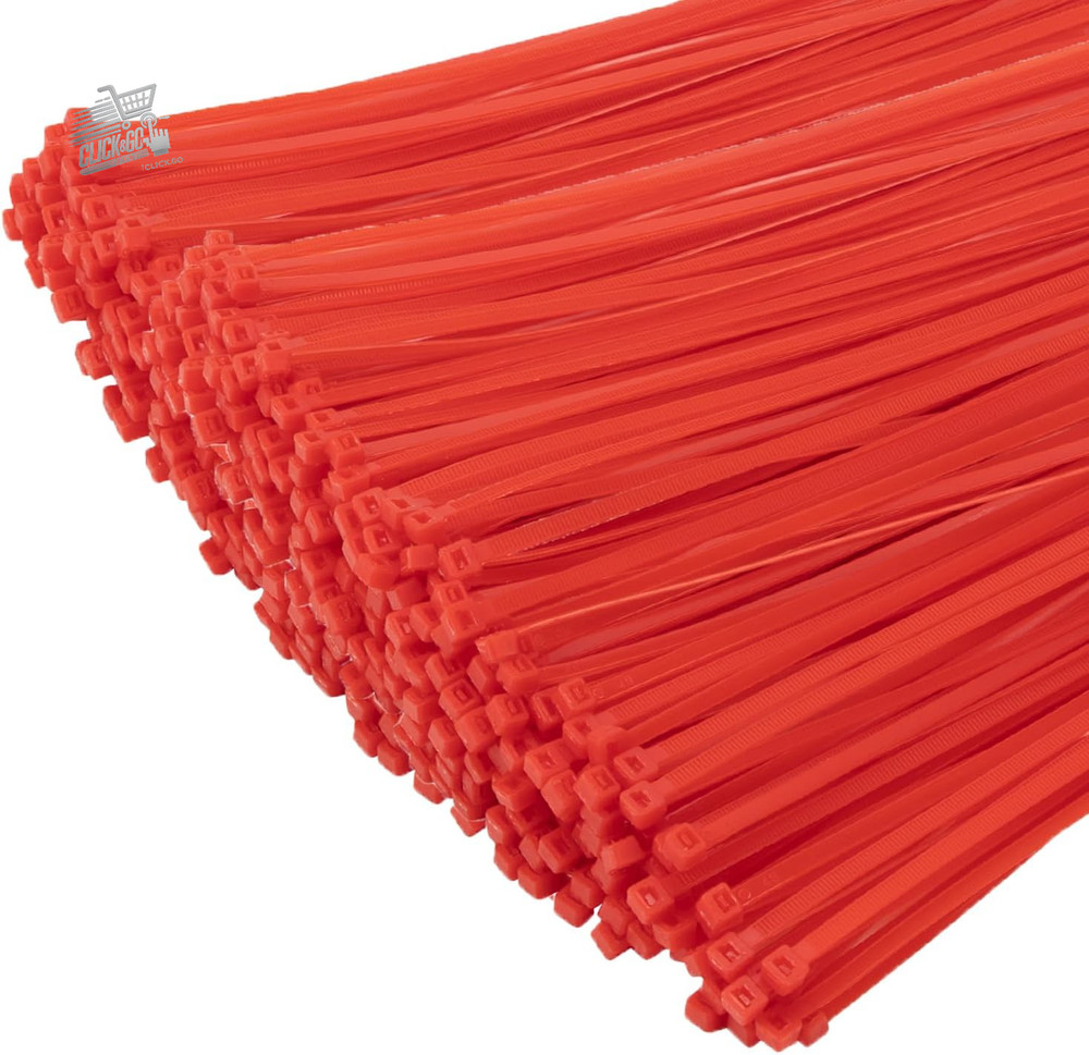 1000 Pack Red Industrial Quality Plastic Tapes, 300M