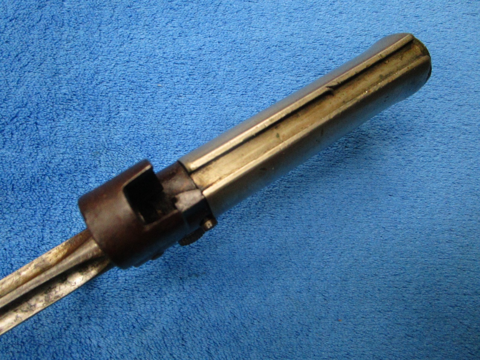 ORIGINAL ANTIQUE M1886 FRENCH LEBEL "ROSALIE" BAYONET AND SCABBARD WITH FROG