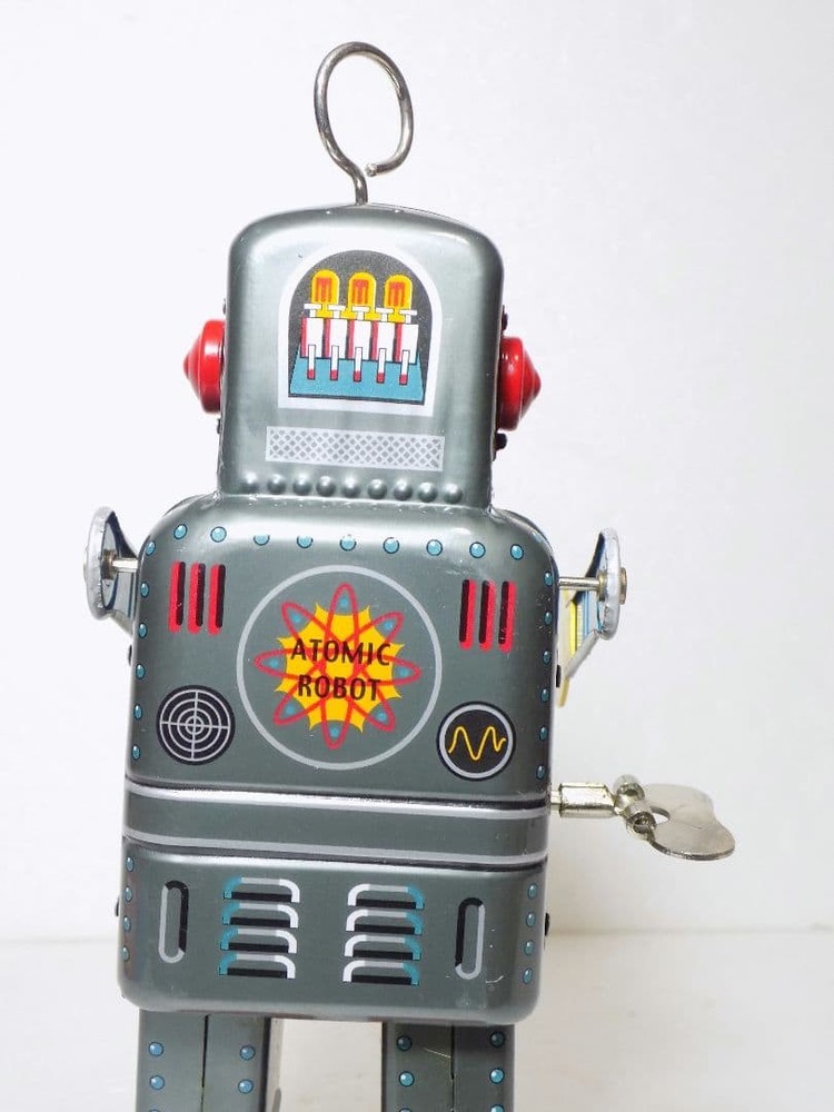 ✨️HAHA Toy Tin Spring SPACE MAN working item