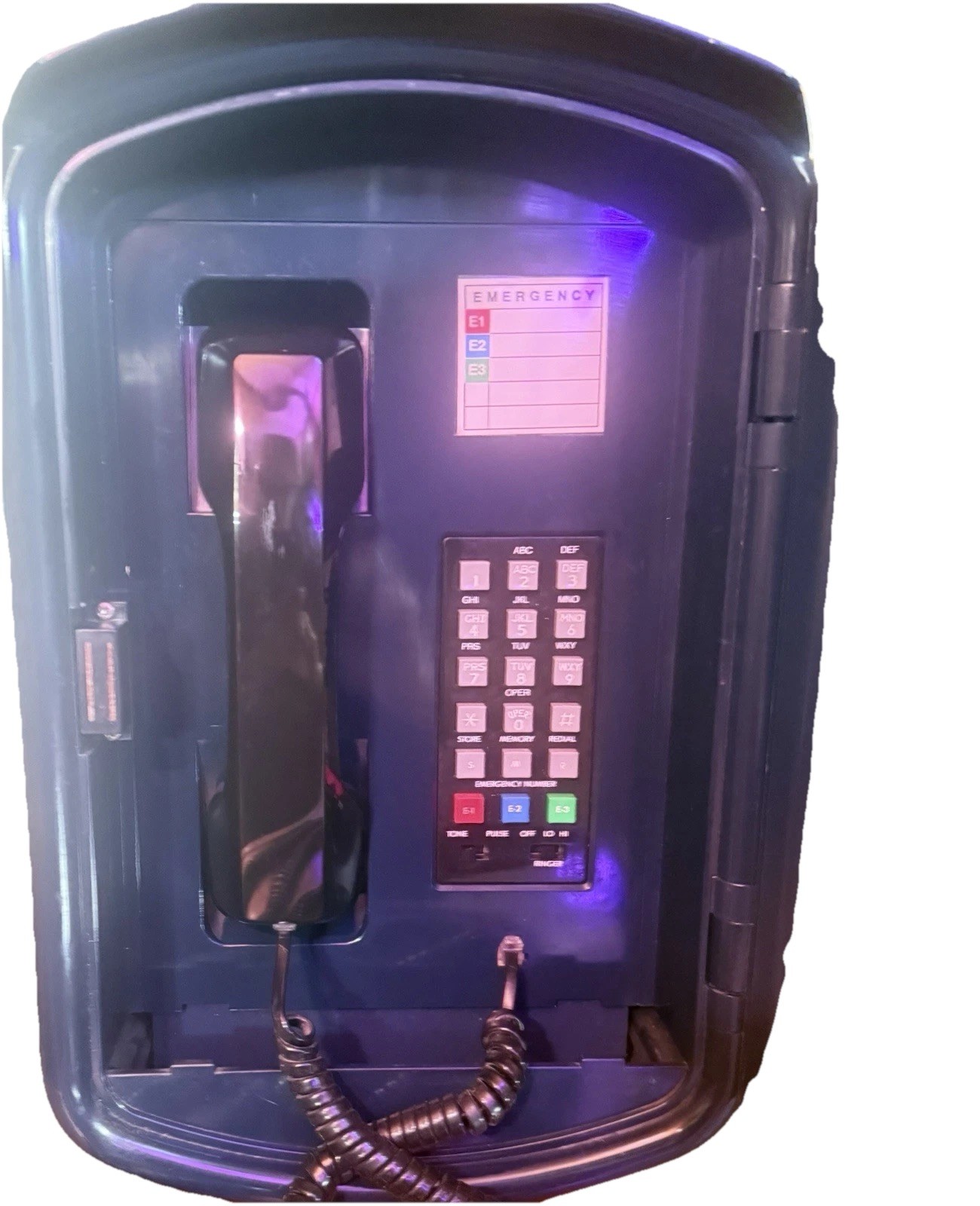 Starlite Randix Police Emergency Patrol Box Telephone Blue Collectible