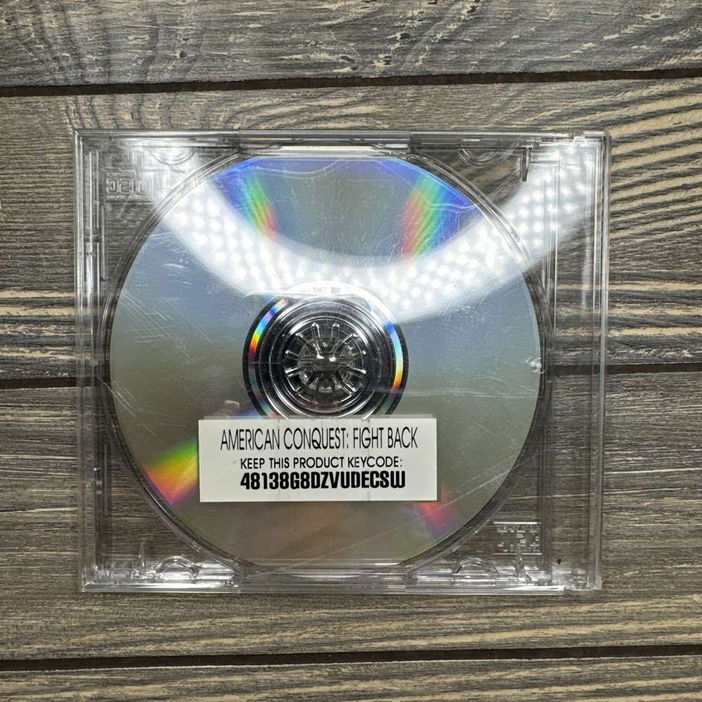 Vintage CDV 2003 American Conquest Fight Back CD ROM Computer Game PC