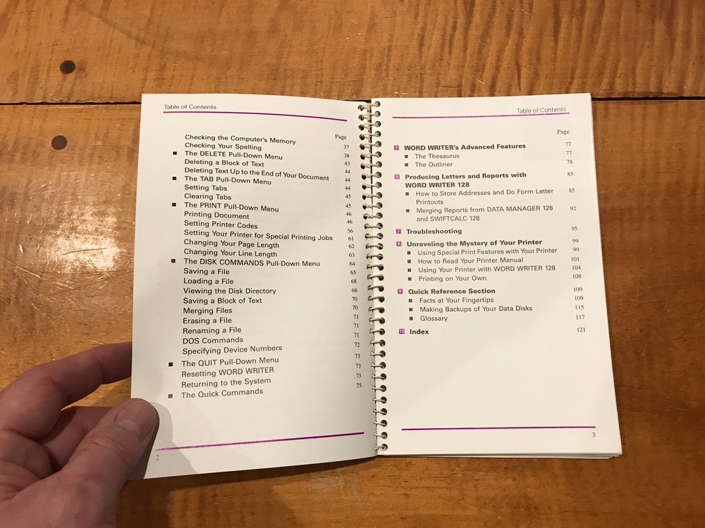 Commodore 128 PC Word Writer User's Manual Vintage Computer TIMEWORKS 1982