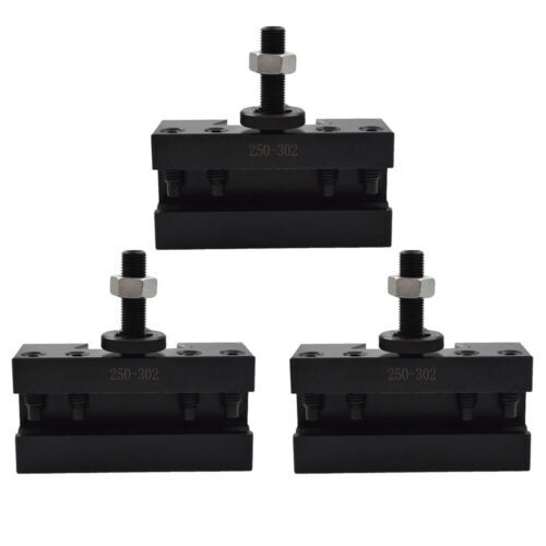 3Pcs CXA #2 250-302 Quick Change Tool Post Boring Turning & Facing Holder Lathe