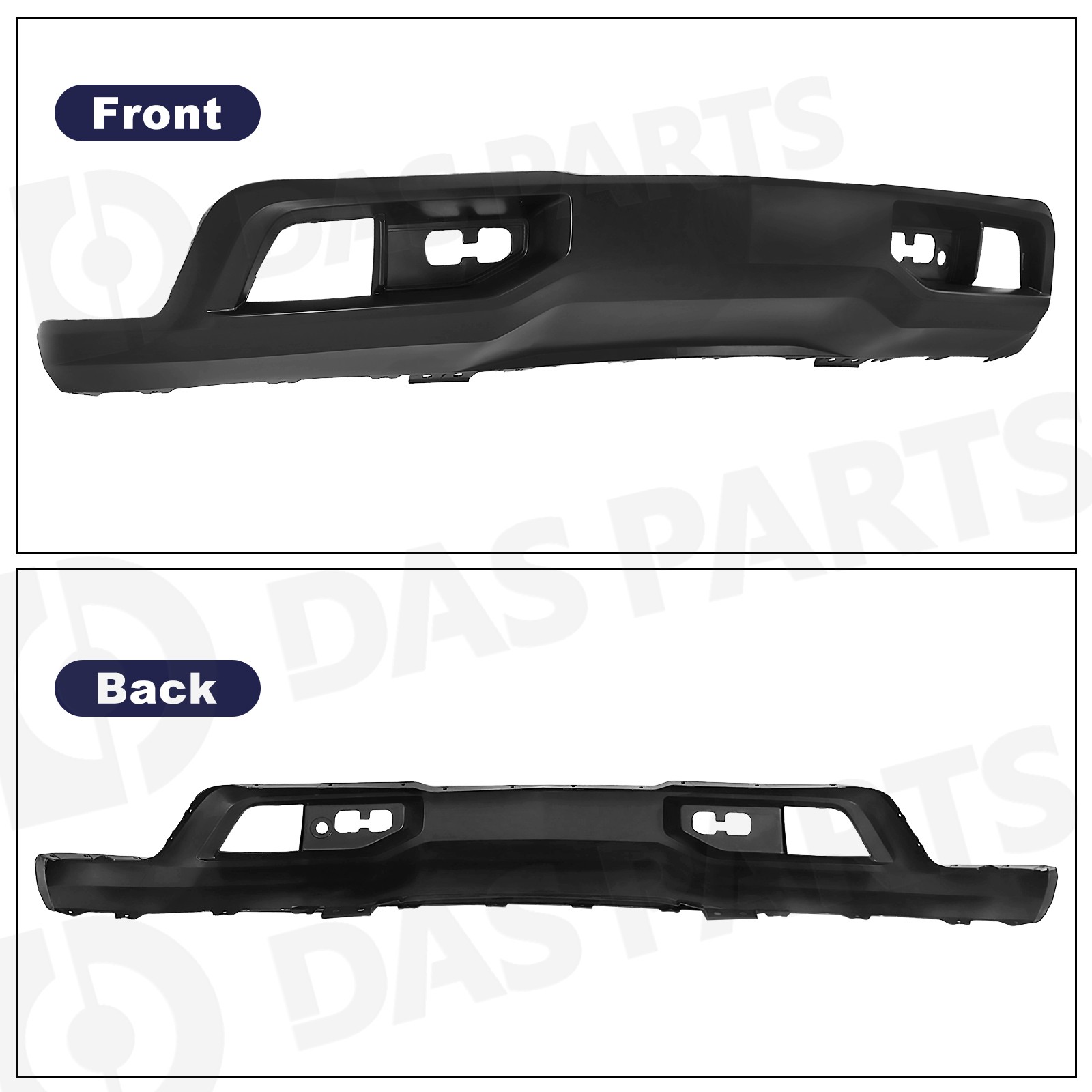 For 2019-2021 Silverado 1500 Front Bumper Cover Lower Valance W/LED Fog Lights