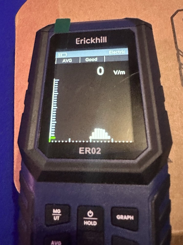 ERICKHILL ER02 EMF Meter Electromagnetic Field Radiation EF RF MF Detector Tool
