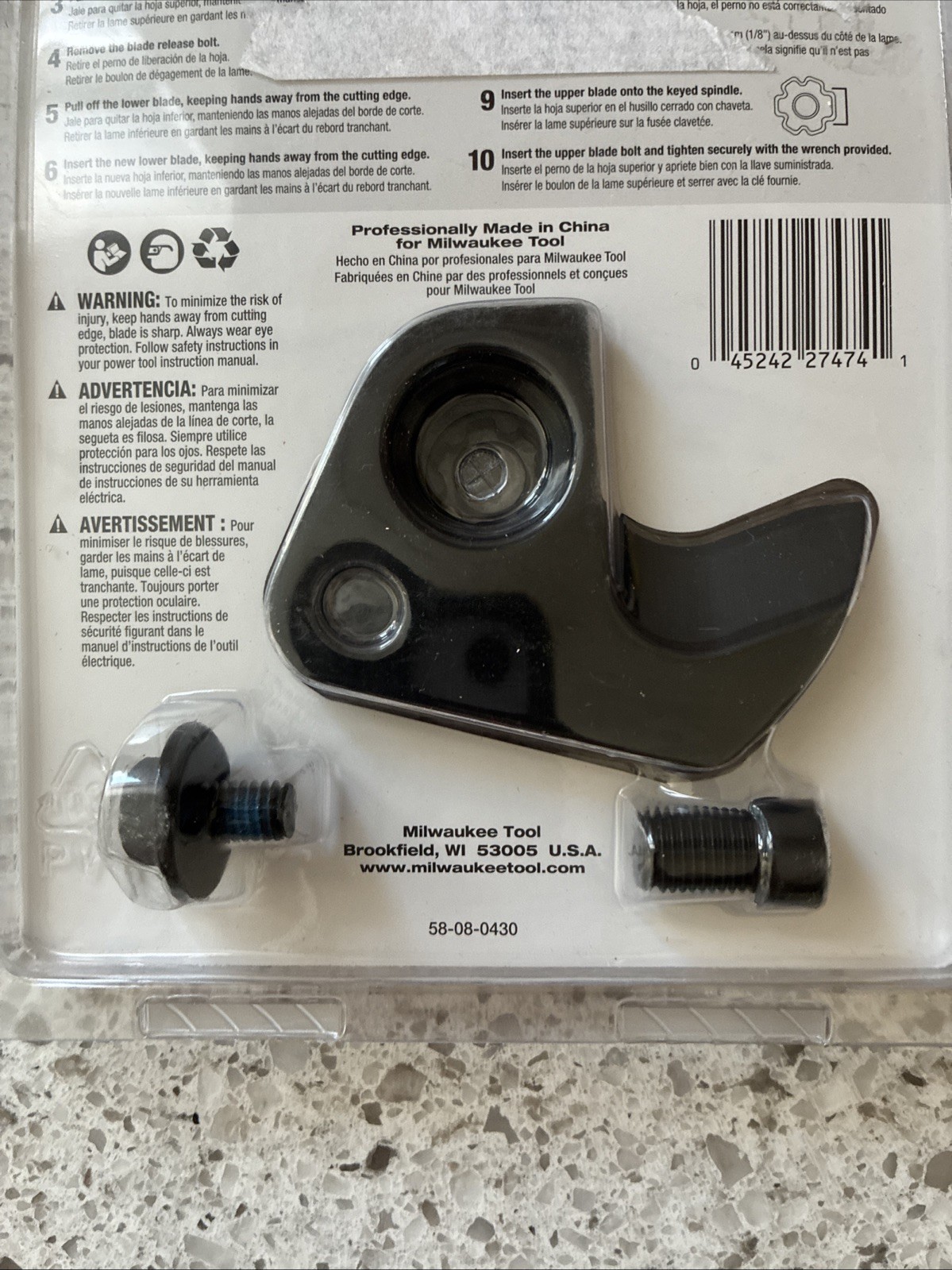 Milwaukee 48-44-0410 M12 600 MCM Cable Cutter Blade