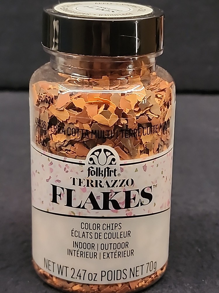 FolkArt Terrazzo Flakes 2.47oz-Terra Cotta Multi